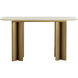 Astara 55 X 17.75 inch Cream / Antique Brass Console Table